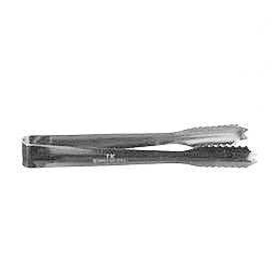 Wheel and Barrow Stainless Steel Ice Tongs - 18cm Premium Bar Accessories for Cocktails and Drinks