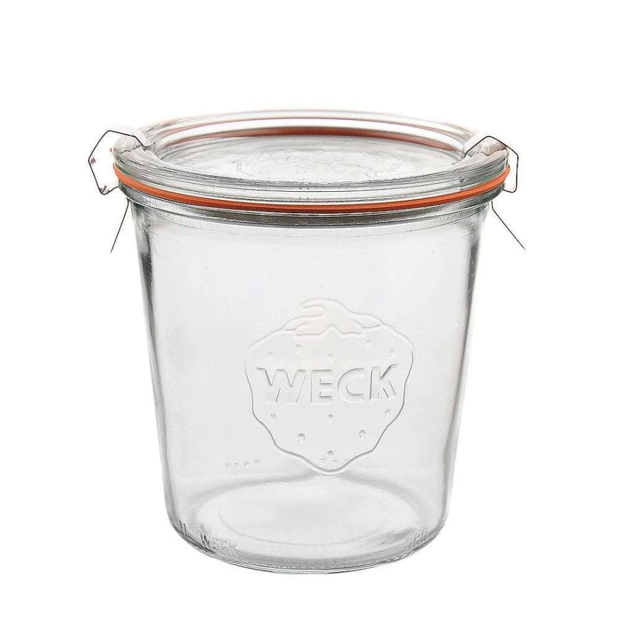 Wheel and Barrow 580ml Preserving Jar with Sturdy Lid - Airtight Glass Canning Jar for Pickling, Jams, and Storage