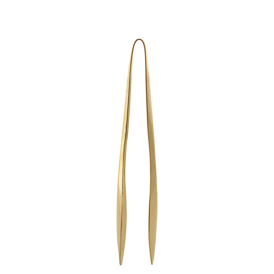 Wheel and Barrow 15cm Gold Kitchen Tongs - Premium Lightweight Cooking Utensil