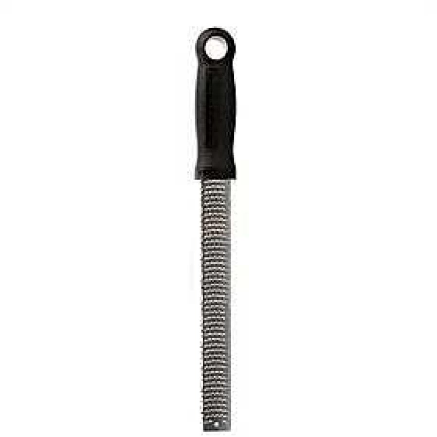 Wheel and Barrow Stainless Steel Grater and Zester with Comfort Handle - Microplane Kitchen Tool for Cheese, Citrus, and More