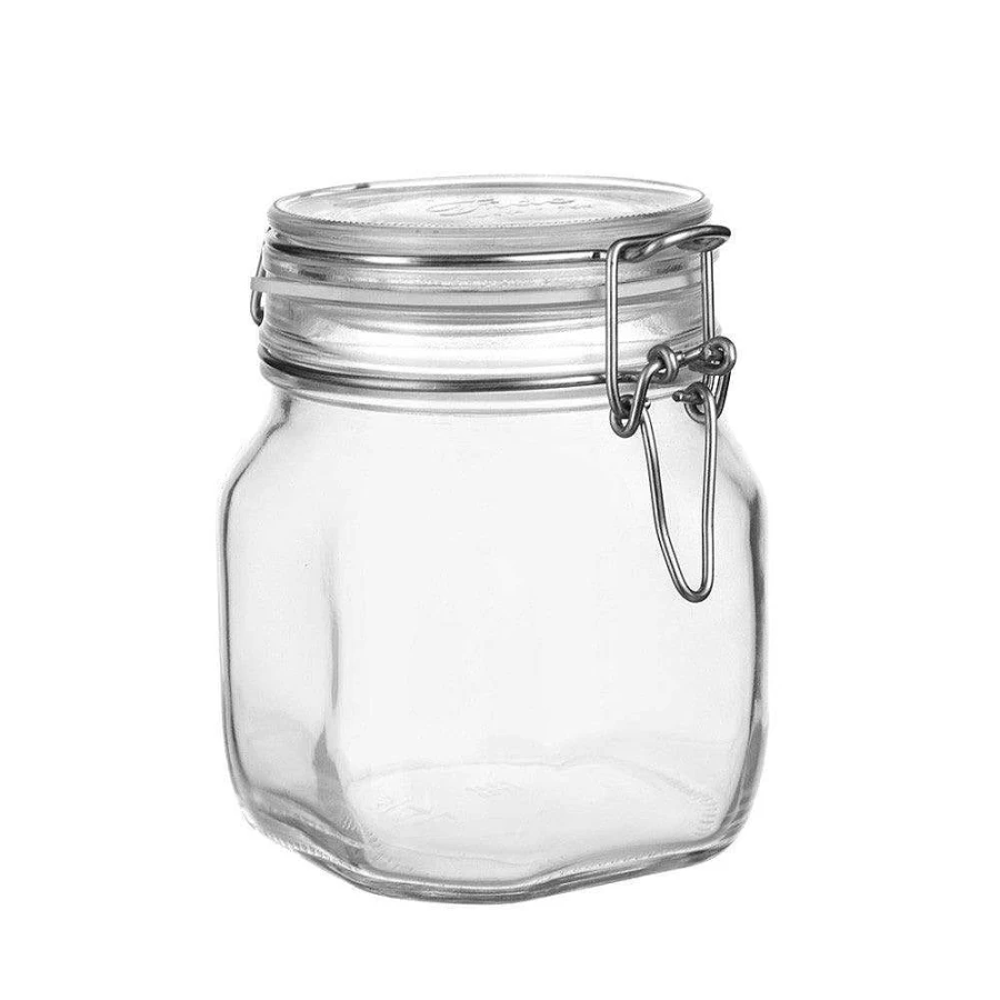 Wheel and Barrow 750ml Fido Preserving Jar - Airtight Glass Storage Container for Food Canning and Pickling