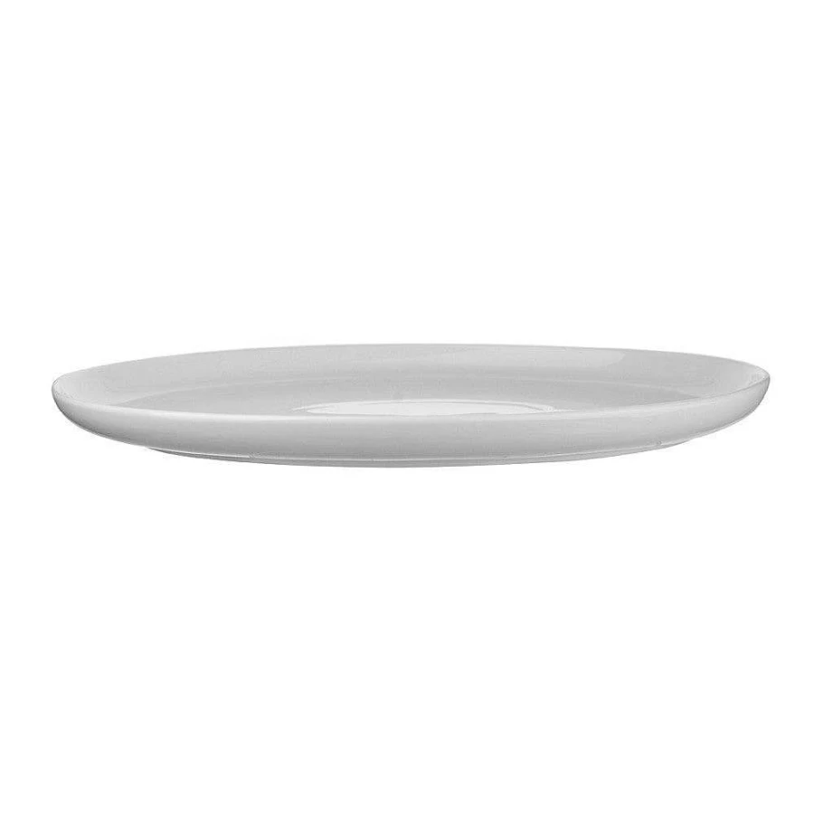 Wheel and Barrow White Porcelain Oval Serving Platter 41cm - Elegant Dinnerware for Entertaining