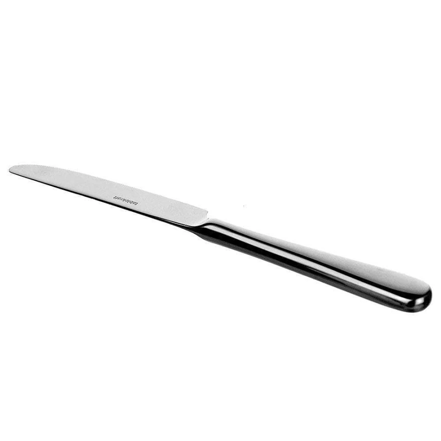 Wheel and Barrow 18/10 Stainless Steel Dessert Knife 21cm - Premium Cafe Pastry Cake Cutlery