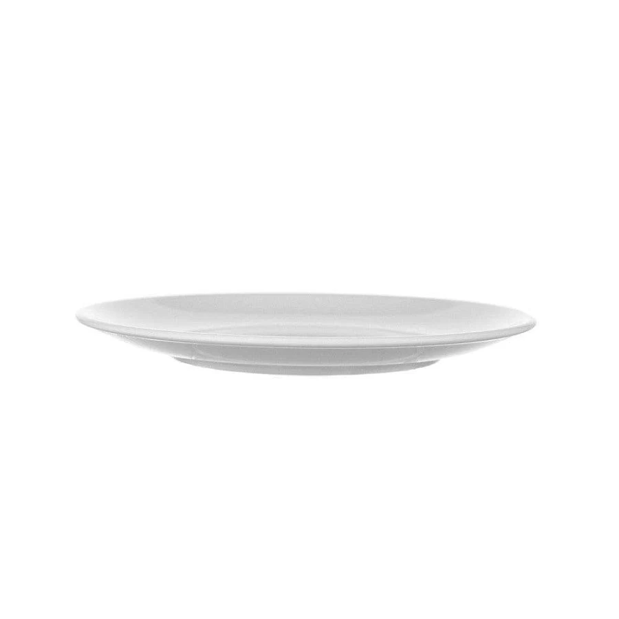 Wheel and Barrow White 20cm Round Melamine Coupe Plate - Durable Dinnerware
